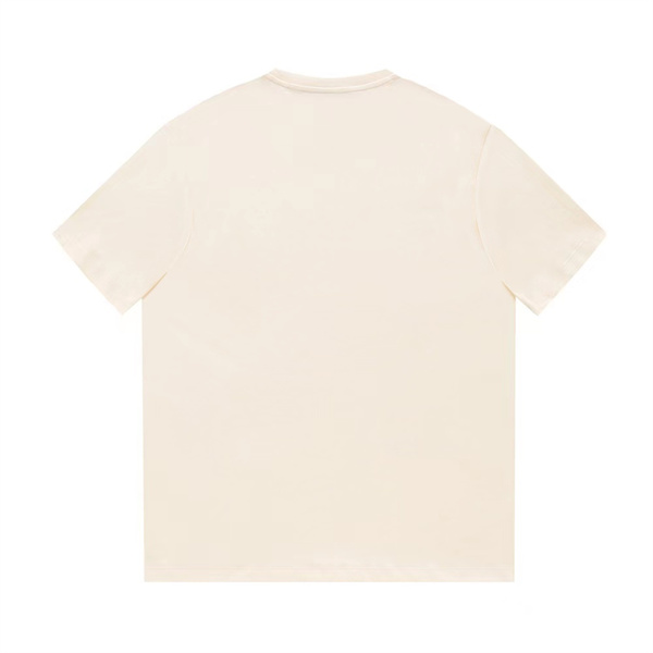  アイボリー 半袖Tシャツ GUCCI マルチカラーGGプリント グッチ コピー フロントロゴ クルーネック 無地バックデザイン