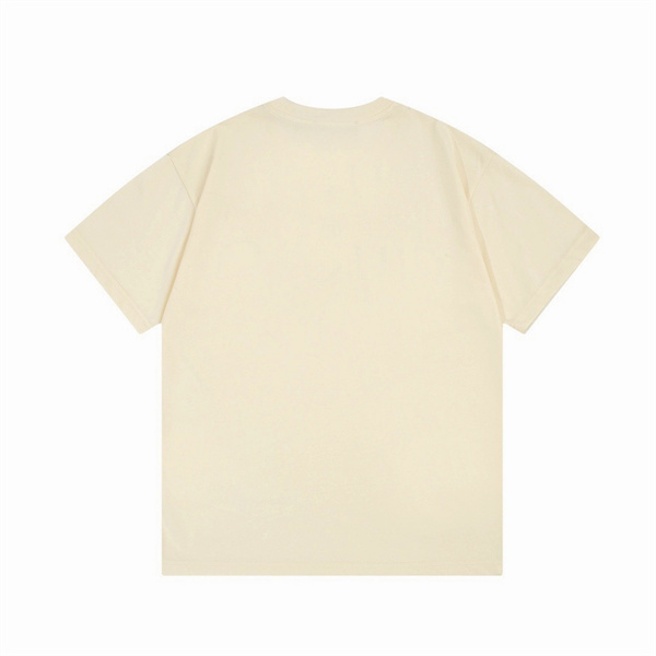 ブラック 半袖Tシャツ GUCCI オーバーラップGGプリント グッチ コピー フロントロゴ クルーネック 無地バックデザイン