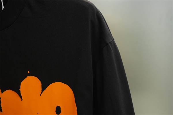 ラック 半袖Tシャツ Acne Studios オレンジロゴプリント アクネ ストゥディオズ コピー 1996グラフィック クルーネック 無地バック