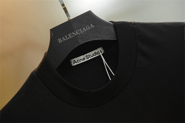 ラック 半袖Tシャツ Acne Studios オレンジロゴプリント アクネ ストゥディオズ コピー 1996グラフィック クルーネック 無地バック
