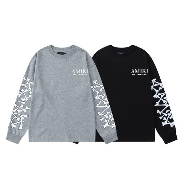 AMIRI スーパーコピー 長袖Tシャツ メンズ オーバーサイズ アミリ ストリート系 トレンド
