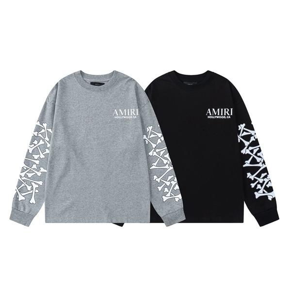 AMIRI スーパーコピー 長袖Tシャツ メンズ オーバーサイズ アミリ ストリート系 トレンド