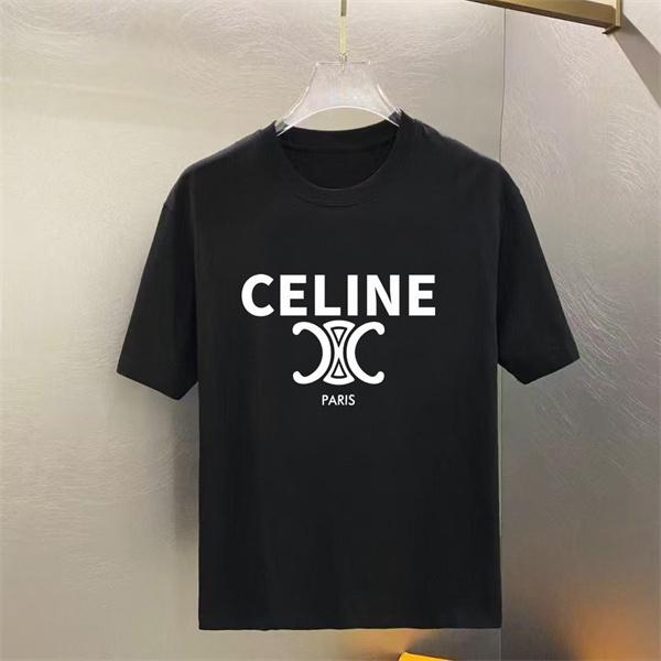 半袖 ロゴプリント CELINE クルーネック ブラック ホワイト メンズ