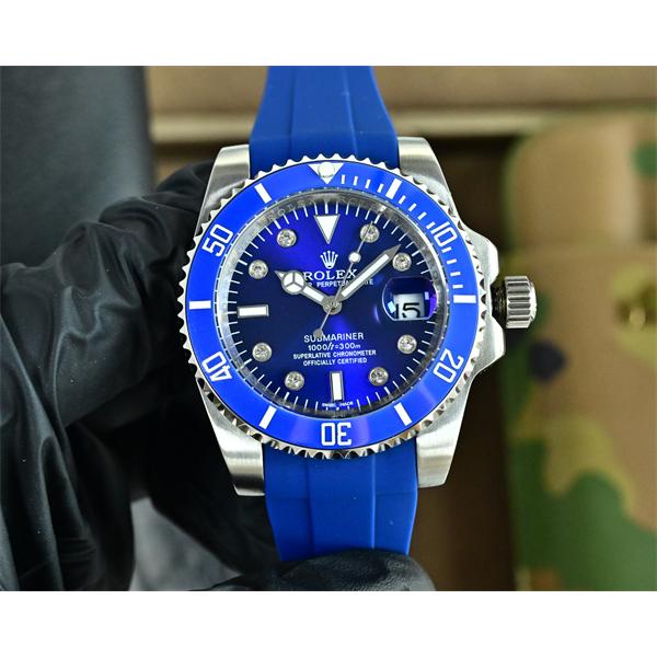 腕時計 メンズ ダイバー風 ブルーダイヤル 40mm 防水 ROLEX カジュアル ロレックス スーパーコピー