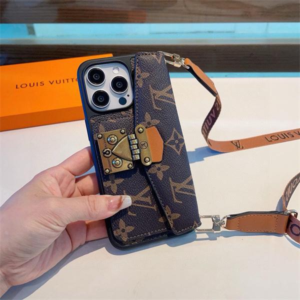 スマホケース ショルダー付き 斜め掛け ルイヴィトン 偽物 カード収納 おしゃれ 大人可愛い LOUIS VUITTON