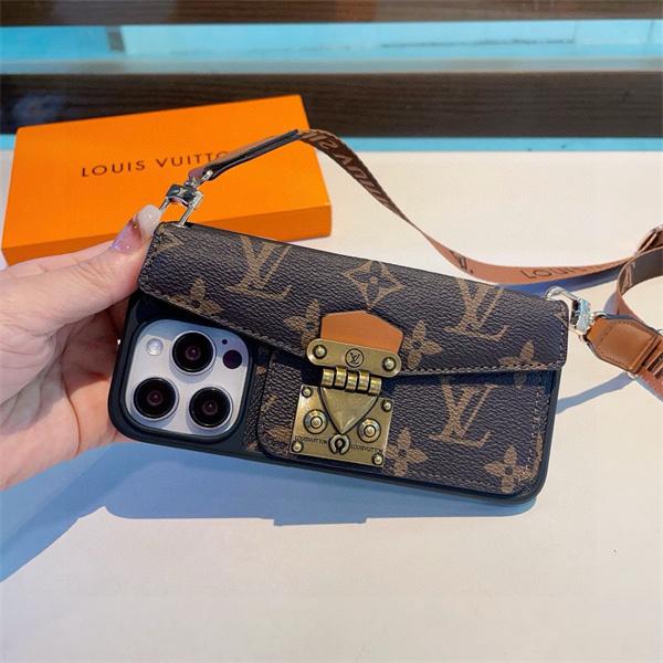 スマホケース ショルダー付き 斜め掛け ルイヴィトン 偽物 カード収納 おしゃれ 大人可愛い LOUIS VUITTON
