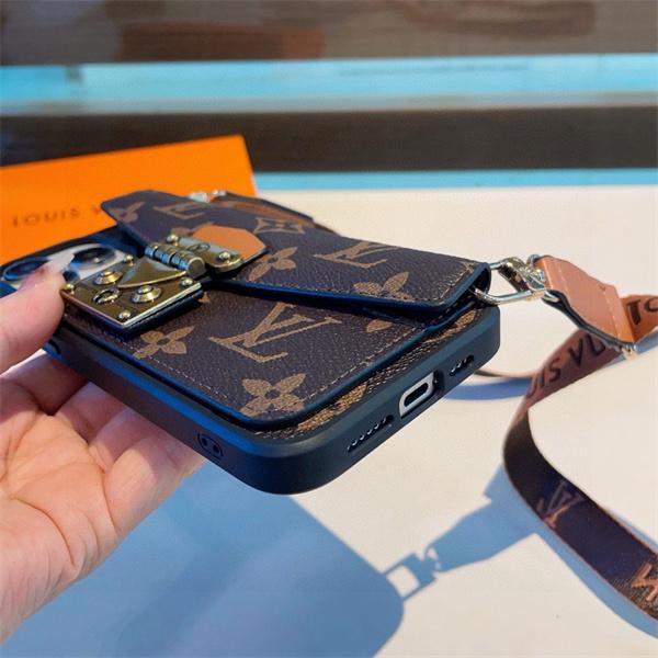 スマホケース ショルダー付き 斜め掛け ルイヴィトン 偽物 カード収納 おしゃれ 大人可愛い LOUIS VUITTON