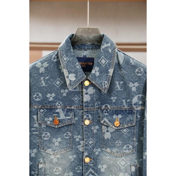 ルイヴィトン スーパーコピー デニムジャケット メンズ  クラシックシルエット 秋冬対応 重厚感 LOUIS VUITTON