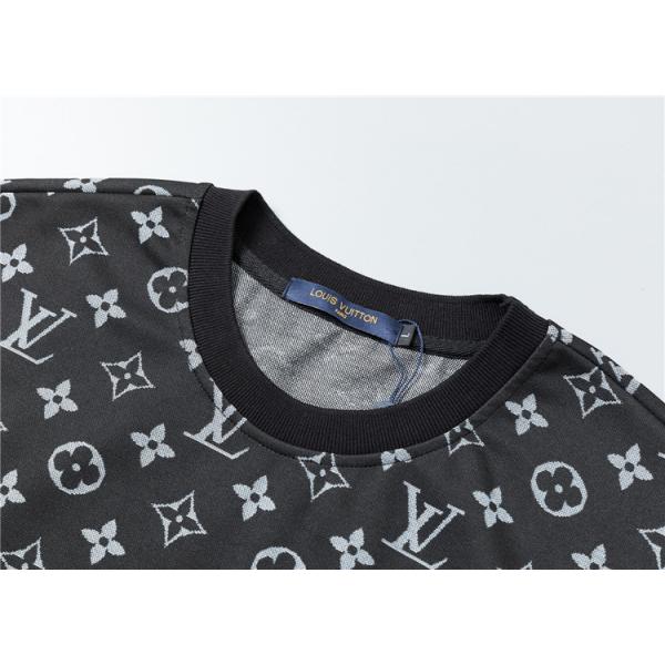  プリント セットアップ LOUIS VUITTON メンズ 半袖Tシャツ ルイヴィトン コピー ショートパンツ 上下セット