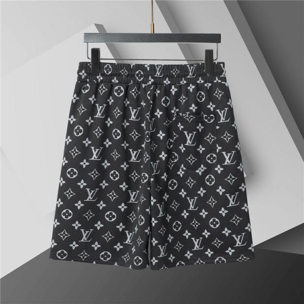  プリント セットアップ LOUIS VUITTON メンズ 半袖Tシャツ ルイヴィトン コピー ショートパンツ 上下セット
