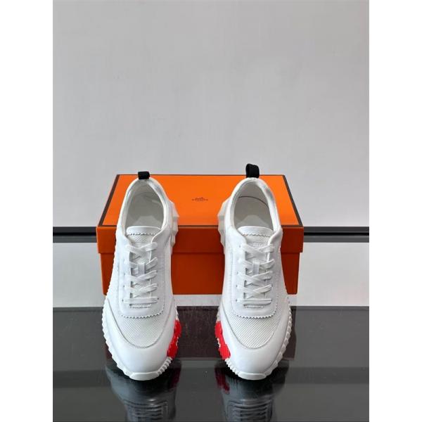スニーカー メンズ 軽量設計 HERMES 通気メッシュ 厚底ソール エルメス コピー クッション性