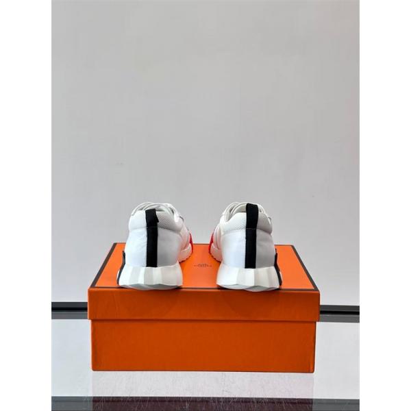 スニーカー メンズ 軽量設計 HERMES 通気メッシュ 厚底ソール エルメス コピー クッション性