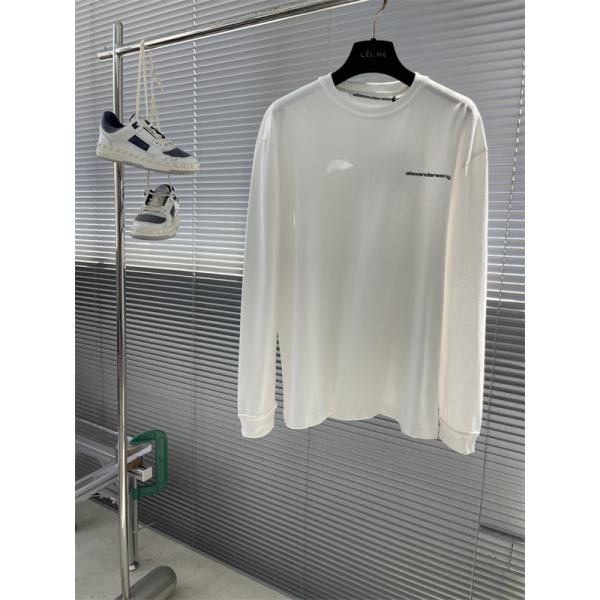 アレキサンダーワン コピー 長袖Tシャツ 無地 シンプル クルーネック Alexander wang ゆったり カジュアル万能