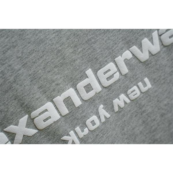 Tシャツ シンプルロゴ クルーネック アレキサンダーワン コピー ゆったりシルエット カジュアル Alexander wang