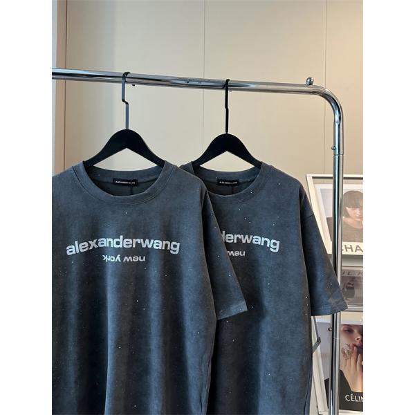 Alexander wang Tシャツ ヴィンテージ風 アレキサンダーワン コピー ゆるシルエット 韓国ストリート 夏人気