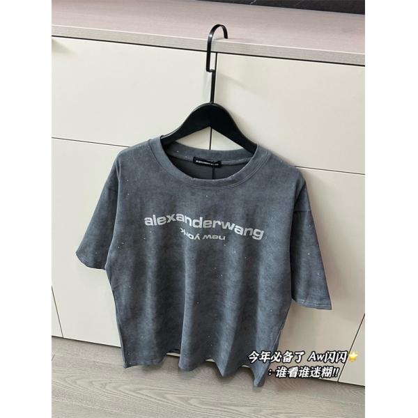 Alexander wang Tシャツ ヴィンテージ風 アレキサンダーワン コピー ゆるシルエット 韓国ストリート 夏人気