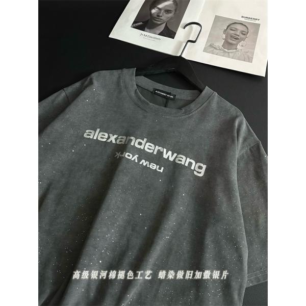 Alexander wang Tシャツ ヴィンテージ風 アレキサンダーワン コピー ゆるシルエット 韓国ストリート 夏人気