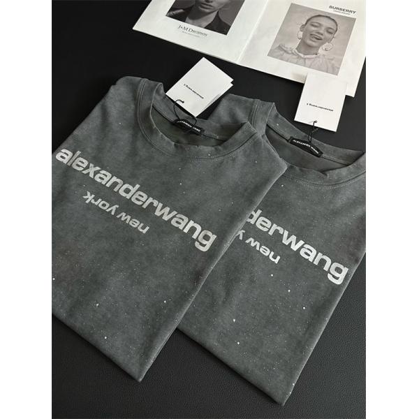 Alexander wang Tシャツ ヴィンテージ風 アレキサンダーワン コピー ゆるシルエット 韓国ストリート 夏人気