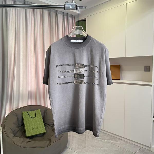アレキサンダーワン コピー 半袖Tシャツ カラーロゴデザイン シンプル清潔感 夏カジュアル Alexander wang