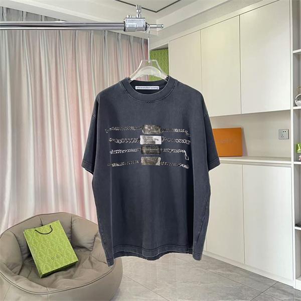 アレキサンダーワン コピー 半袖Tシャツ カラーロゴデザイン シンプル清潔感 夏カジュアル Alexander wang