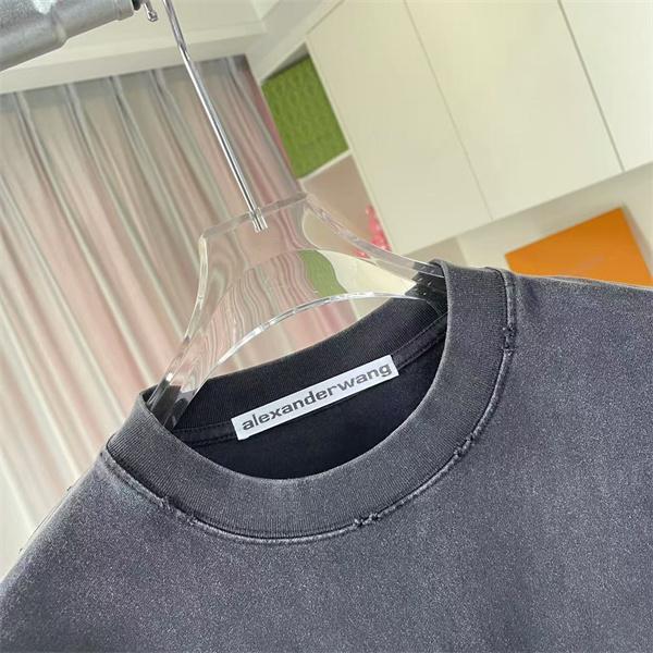 アレキサンダーワン コピー 半袖Tシャツ カラーロゴデザイン シンプル清潔感 夏カジュアル Alexander wang