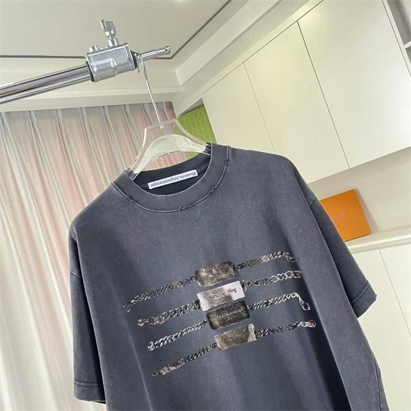 アレキサンダーワン コピー 半袖Tシャツ カラーロゴデザイン シンプル清潔感 夏カジュアル Alexander wang