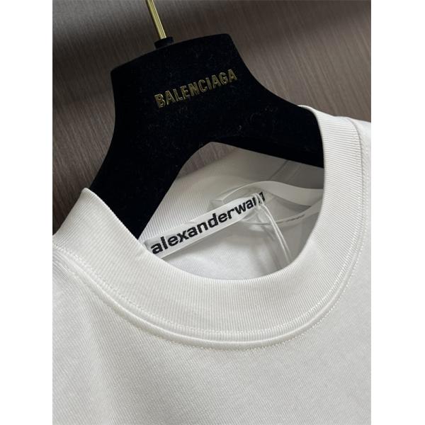長袖Tシャツ Alexander wang ミニロゴ アレキサンダーワン コピー クリーンスタイル ゆったりシルエット 春秋