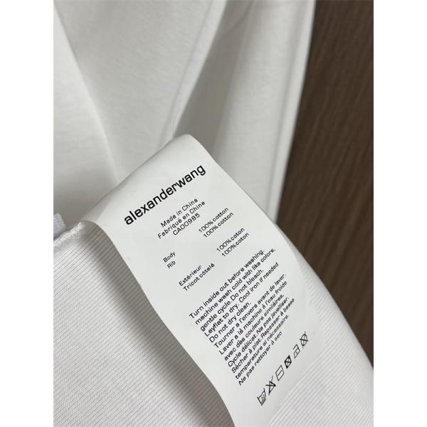 長袖Tシャツ Alexander wang ミニロゴ アレキサンダーワン コピー クリーンスタイル ゆったりシルエット 春秋