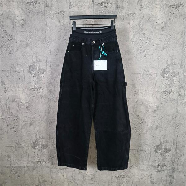  Alexander wang デニムパンツ ワイドストレート ハイライズ設計 脚長見え トレンド アレキサンダーワン コピー