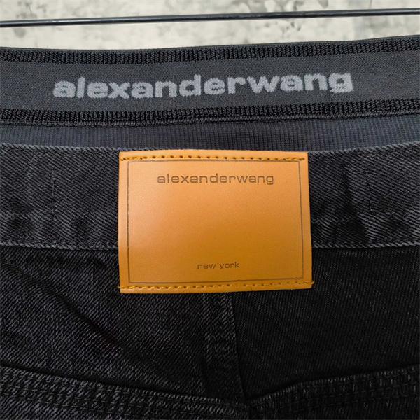  Alexander wang デニムパンツ ワイドストレート ハイライズ設計 脚長見え トレンド アレキサンダーワン コピー