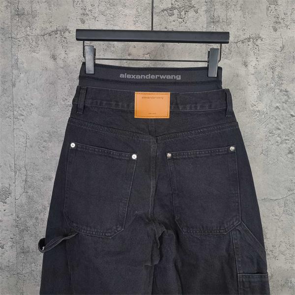  Alexander wang デニムパンツ ワイドストレート ハイライズ設計 脚長見え トレンド アレキサンダーワン コピー