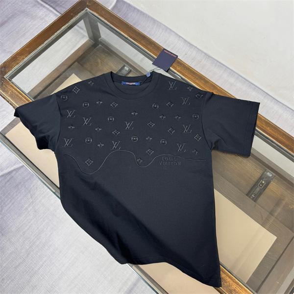  ルイ・ヴィトン コピー 刺繍 Tシャツ 半袖 ワイドシルエット ホワイト デザイン 軽やか 通気性 快適着用 Louis Vuitton ルイヴィトン
