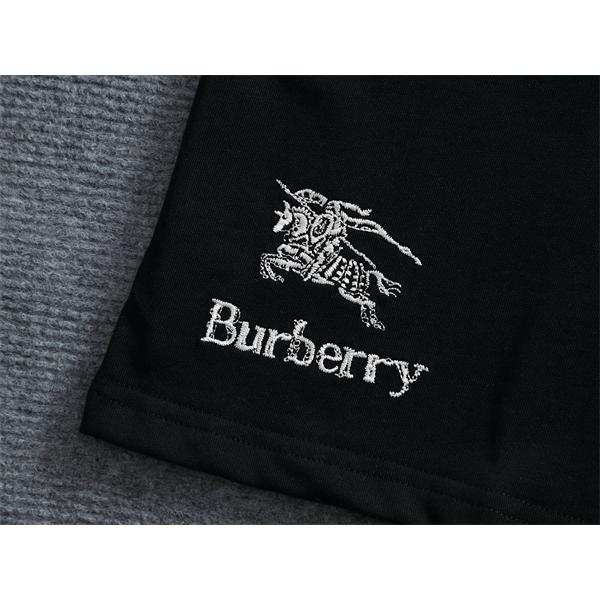  清涼感 バーバリー コピー 半袖カットソー 白 黒 ワンポイント刺繍 シンプル 夏コーデ 楽天人気  BURBERRY