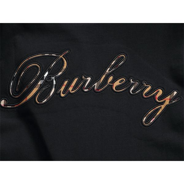 爽やか バーバリー コピー 半袖カットソー 白 黒 ロゴデザイン バックアクセント 夏映え シンプル 人気  BURBERRY