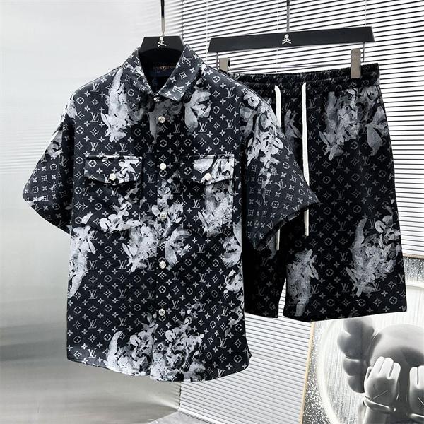 セットアップ Louis Vuitton 半袖シャツ ルイヴィトン コピー ショート