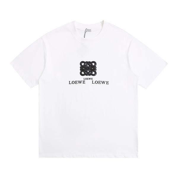 激安 半袖Tシャツ メンズ ロエベ コピー LOEWE アナグラムロゴ 立体プリント クルーネック シンプル 高級感 コットン素材 夏