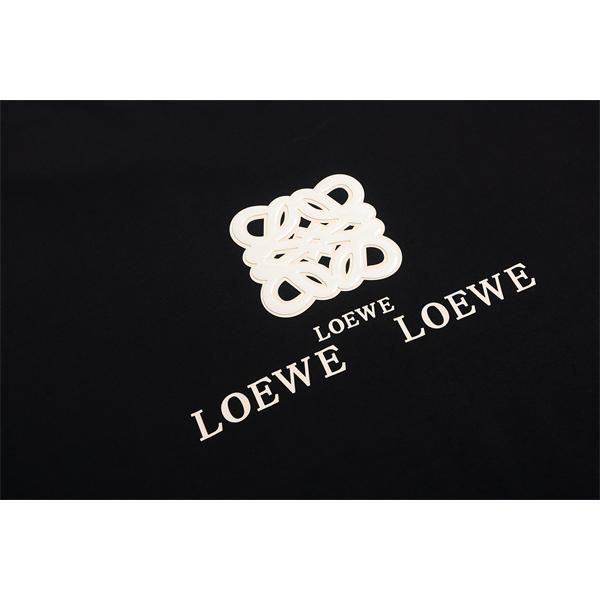 激安 半袖Tシャツ メンズ ロエベ コピー LOEWE アナグラムロゴ 立体プリント クルーネック シンプル 高級感 コットン素材 夏
