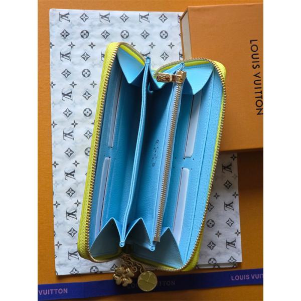 Louis Vuitton コピー ルイヴィトン M27504 長財布 モノグラムアンプラント イエロー ラウンドファスナー ゴールド金具 N級品  スリムウォレット 日本限定風