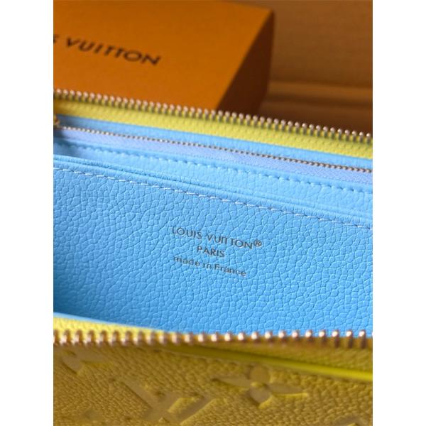 Louis Vuitton コピー ルイヴィトン M27504 長財布 モノグラムアンプラント イエロー ラウンドファスナー ゴールド金具 N級品  スリムウォレット 日本限定風