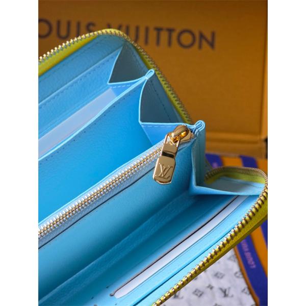 Louis Vuitton コピー ルイヴィトン M27504 長財布 モノグラムアンプラント イエロー ラウンドファスナー ゴールド金具 N級品  スリムウォレット 日本限定風