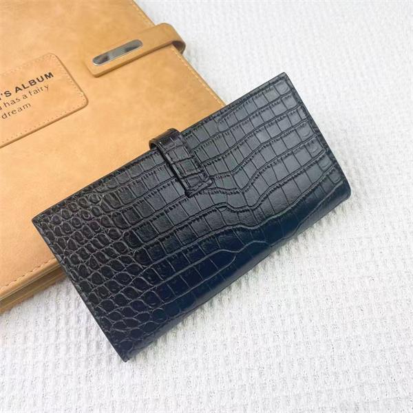 エルメス Hermes コピー クロコ型押し 長財布 H金具 ベアンウォレット 多色展開 レディース レザー 大容量 上品デザイン