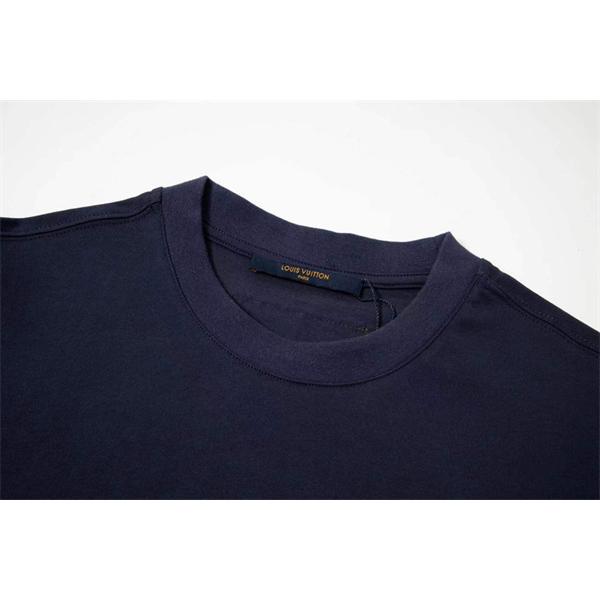 モノグラム 切替 コットン 半袖Tシャツ グラデーション風 上質素材 ルーズフィット メンズ レディース ルイヴィトン コピー Louis Vuitton
