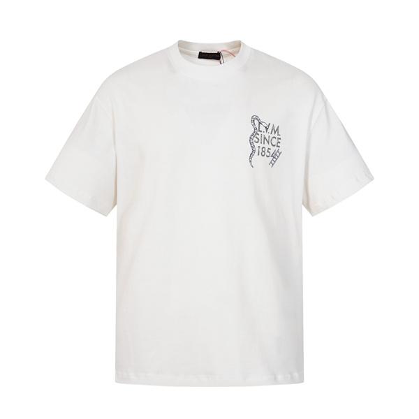 ボードゲーム風 プリント コットン 半袖Tシャツ バックデザイン 上質素材 ルーズフィット メンズ レディース ルイヴィトン コピー Louis Vuitton
