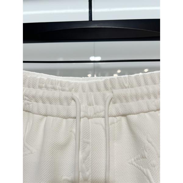 立体エンボス モノグラム ハーフパンツ コットン ショートパンツ 上質素材 ウエストゴム ルーズフィット メンズ レディース ルイヴィトン コピー Louis Vuitton