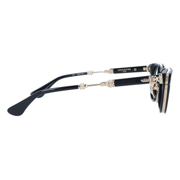 クロムハーツ Chrome Hearts DUCK BUTTER コピー メガネ フレーム メンズ レディース ボストン風 ブラック ゴールドテンプル クラシック 高級感