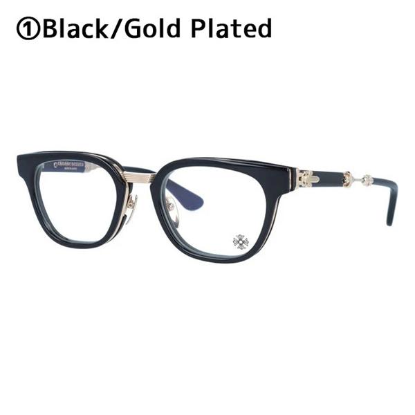 クロムハーツ Chrome Hearts DUCK BUTTER コピー メガネ フレーム メンズ レディース ボストン風 ブラック ゴールドテンプル クラシック 高級感