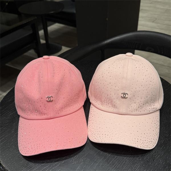 レディース 夏用 涼感 通気性 軽量 ラインストーン装飾 シンプルロゴ 上品 カジュアル 日よけ 帽子 シャネル コピー CHANEL