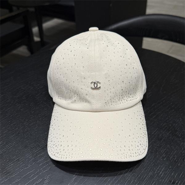 レディース 夏用 涼感 通気性 軽量 ラインストーン装飾 シンプルロゴ 上品 カジュアル 日よけ 帽子 シャネル コピー CHANEL