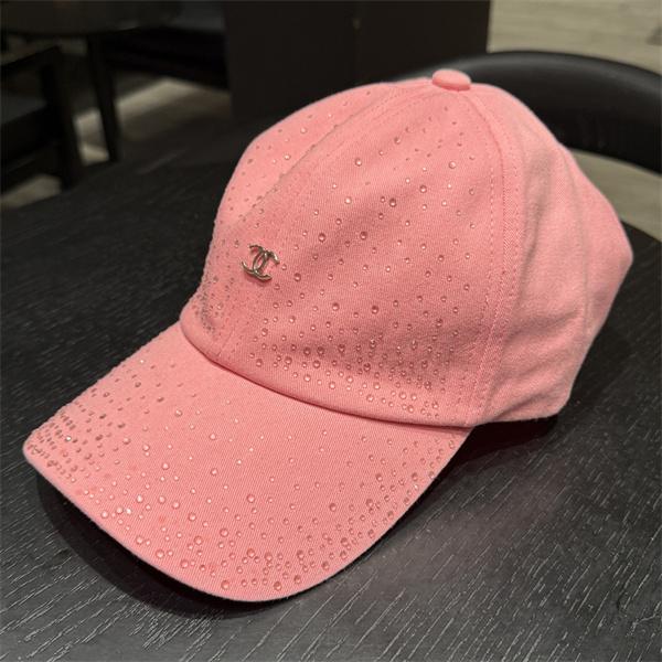 レディース 夏用 涼感 通気性 軽量 ラインストーン装飾 シンプルロゴ 上品 カジュアル 日よけ 帽子 シャネル コピー CHANEL
