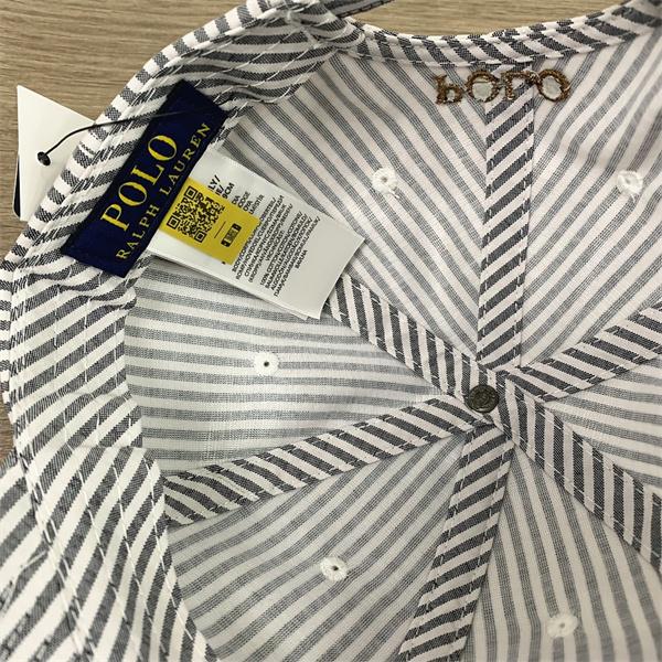 ストライプ 刺繍ロゴ レトロ調 上品カジュアル コーデ映え 配色デザイン 帽子 ポロ ラルフローレン コピー POLO RALPH LAUREN